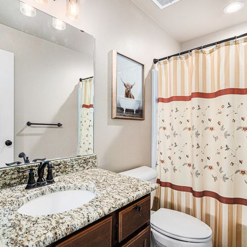 Full bathroom with shower+ tub combo  #3