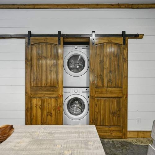 Washer and Dryer available off the kitchen!