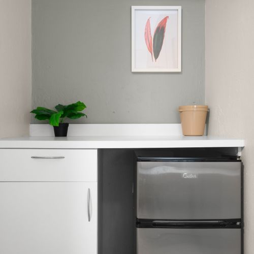 Feel at home in this serene room with essential amenities.