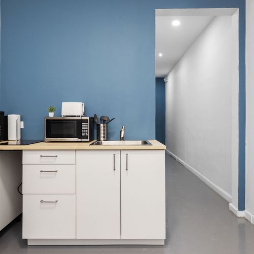 Creating culinary masterpieces in a cozy space.