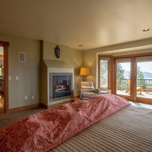 Master Bedroom Suite is on the main level of the house for easy access