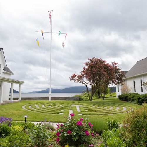Historic Emmanuel Episcopal Church labyrinth.  A beautiful, meditative walk on the church grounds.