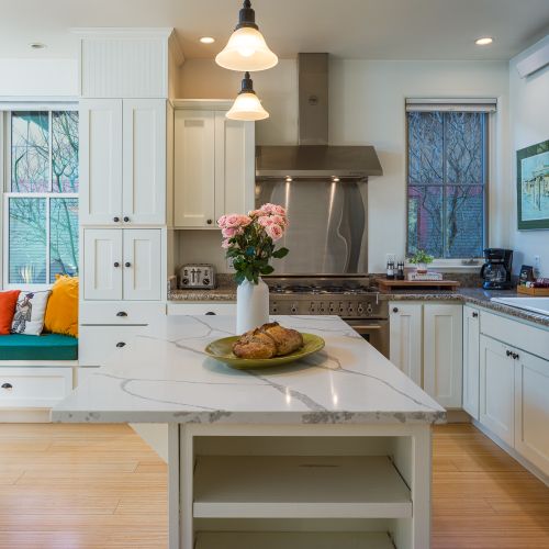 Fully equipped gourmet kitchen with premium appliances and custom finishes.