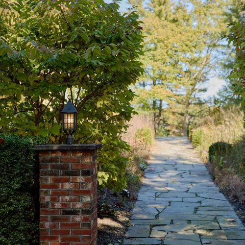 The welcoming front entry to the home.