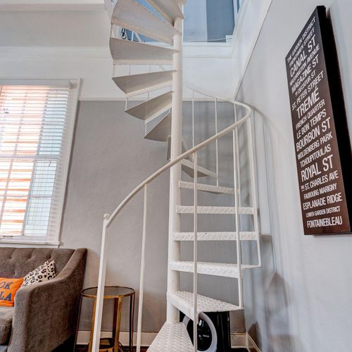 NOLA Spiral Staircase to Second Floor | Decor