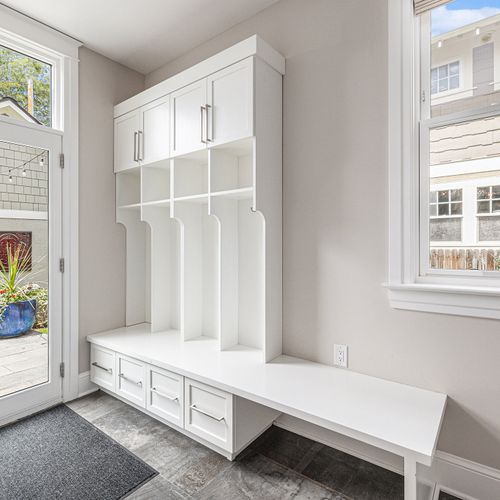 Laundry room equipped with facilities for convenience and efficiency.