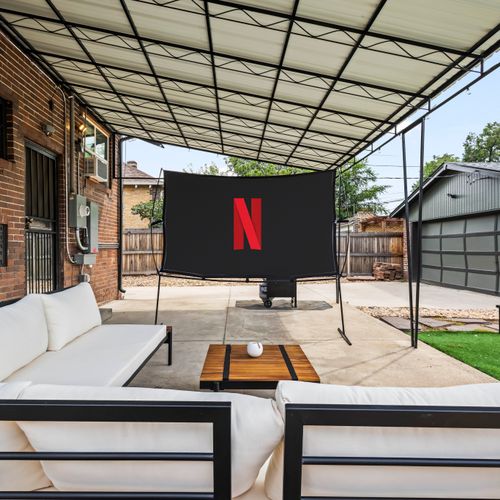 Open-air cinema in your backyard.