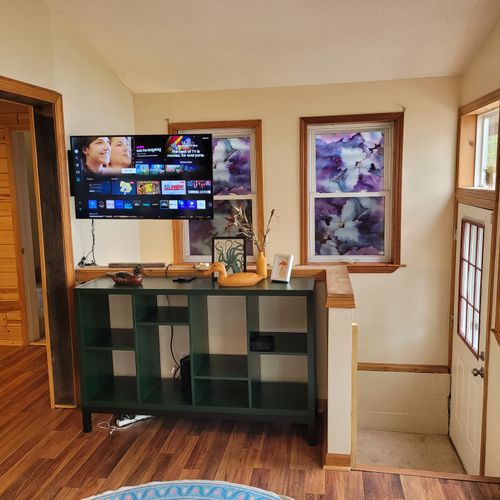 Living room #1:  the living room's tv