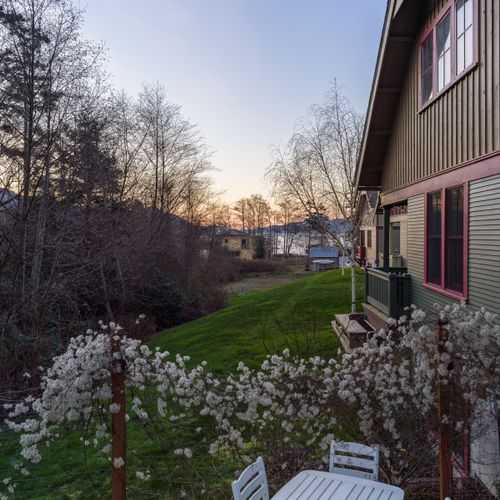 Sunrise over Indian Island and Eastsound.