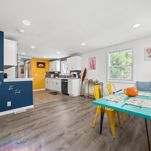 Enjoy seamless flow with open spaces filled with natural light.