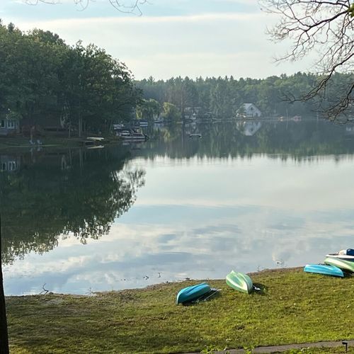 Overall:  the lakefront on little twin lake. As shown in the photos, kayaks and a peddle boat are included with the rental!