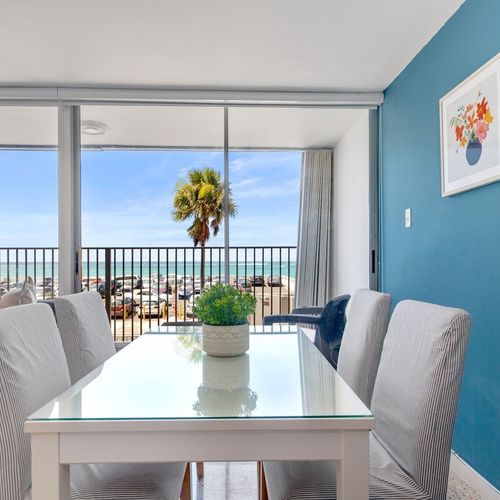 Beachfront living has never been more comfortable than in this one-bedroom beauty.