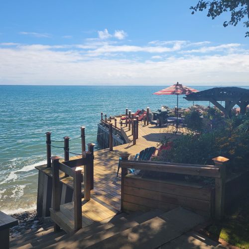 Exterior:  another view of the private deck