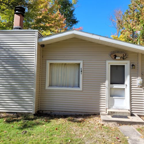Exterior:  the entrance to the cottage.