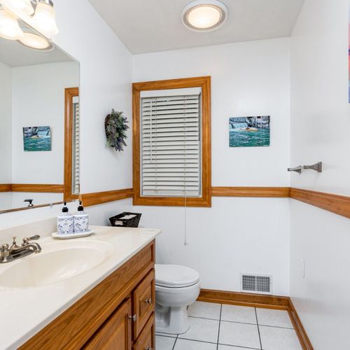 Bathroom #1 (main floor):  the home has a very convenient half-bathroom on the main floor.