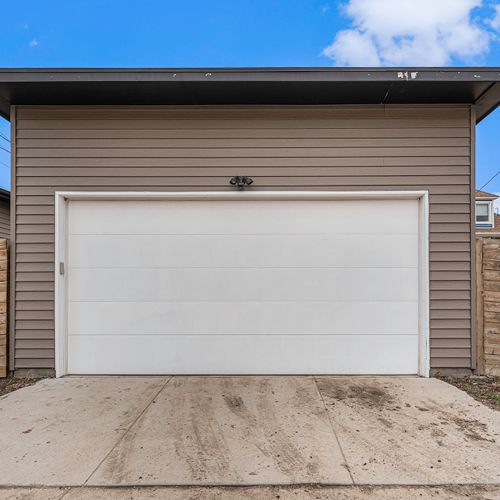 Convenient access to a spacious two-car garage.