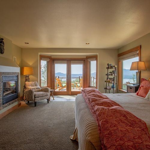 Amazing views and doors to deck outside