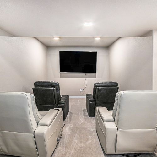Sink into plush seating and enjoy a cinema-like experience in your movie room.