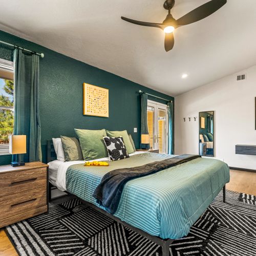 A stylish room that blends comfort with chic design for a perfect retreat.