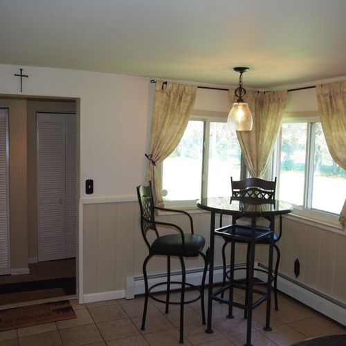 Kitchen:  large kitchen with all appliances including a microwave and dishwasher.