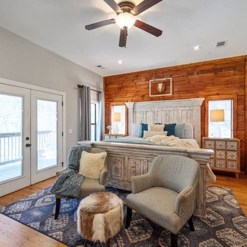 The Master Suite has direct access to the outdoor patio!