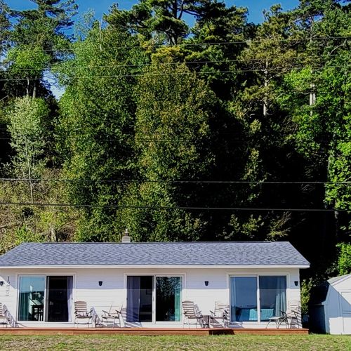 Exterior:  a closer view of the cottage.