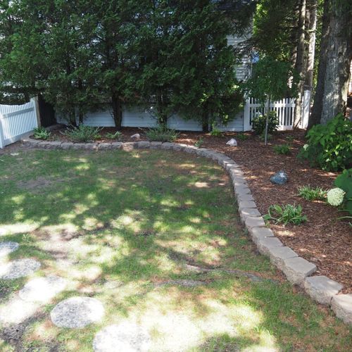 Exterior:  the lovely garden area that is fully fenced in.