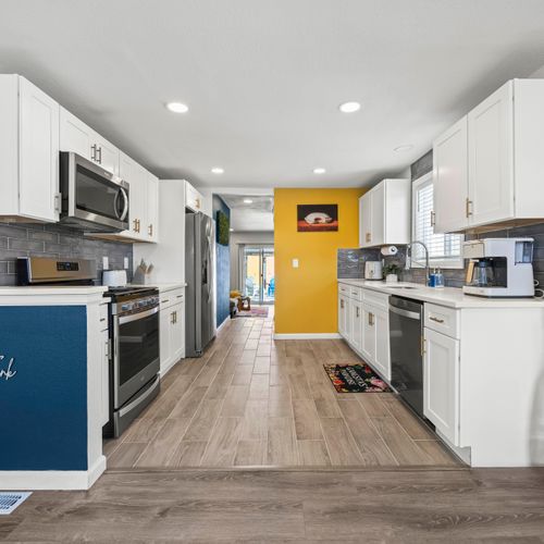 Plenty of space to cook, connect, and create meals together.
