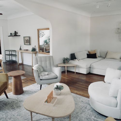 Modern comfort in a spotless space.