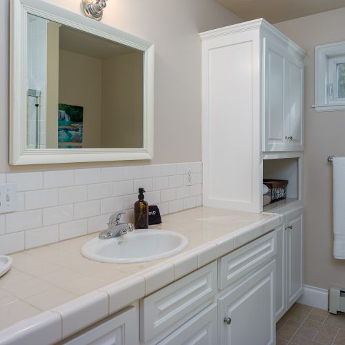 Plenty of room to bring all you need to take care of yourself in the privacy of your own bathroom.