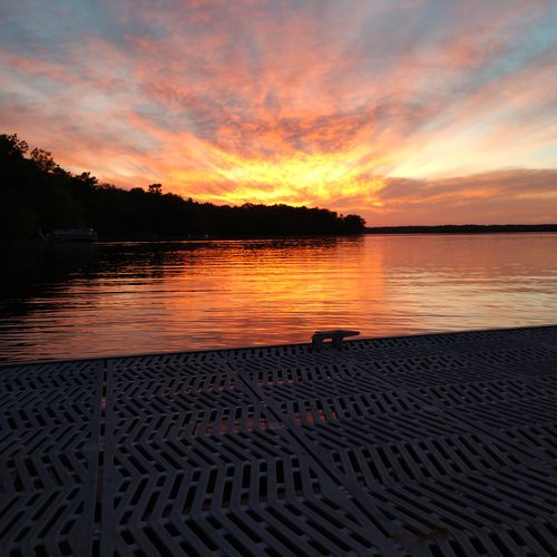 Area photos:  sunrise on little platte lake