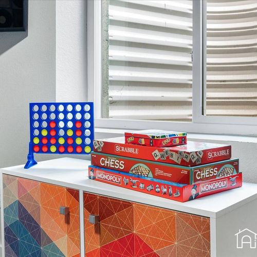 A collection of games are readily available for your entertainment!