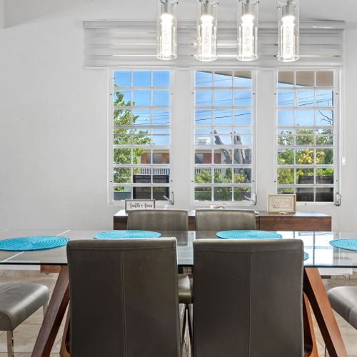 Dine in style! Bright, spacious dining area perfect for memorable meals.