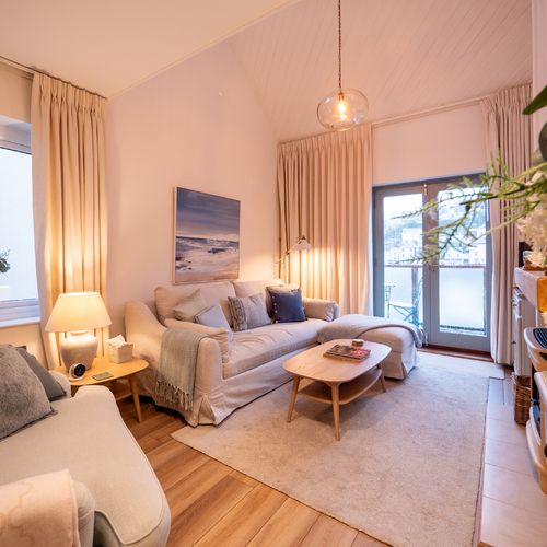 Living room with balcony access