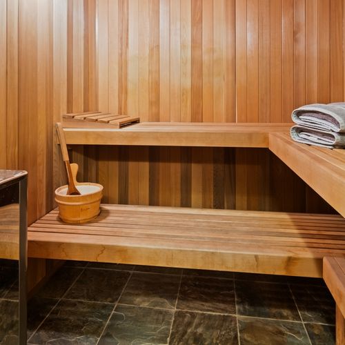 Sauna:  wonderfully relaxing sauna on the main floor!