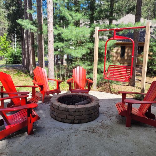 OVERALL:  The gorgeous bonfire ring and ski wing