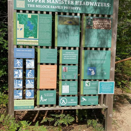 One of the hiking trails in the area.