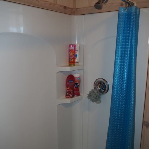 Bathroom #2 (second floor):  full bathroom with shower and toilet on 2nd floor.