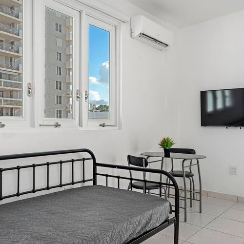Minimalist design meets comfort, a perfect space to relax after exploring the city.
