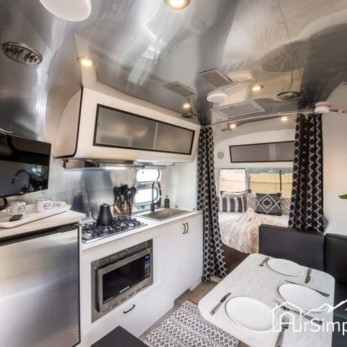 Cook up a delicious meal in the fully equipped kitchenette. Watch movies on the flat screen tv or stream tunes on the bluetooth sound system.