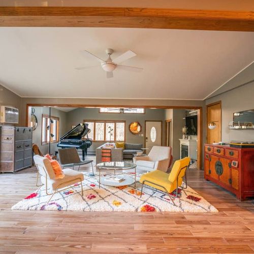 Main floor living area.