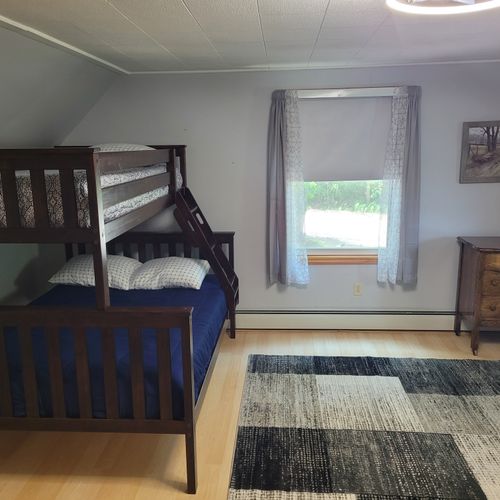 BEDROOM #3:  Features a twin-on-full bunk bed and a queen-size bed.