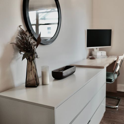Workstation ready for catching up while you’re here.