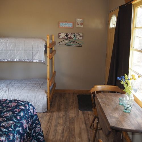 Main room:  the main room, which includes a full-size and a bunk bed (so that 4 people can sleep in the main room).