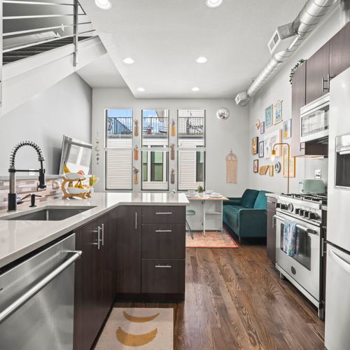 Bright, light-filled kitchen designed for easy cooking and fully stocked with everything you need.