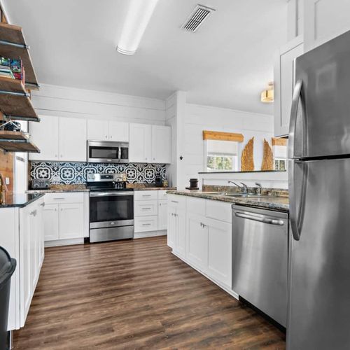 Main House kitchen with all the amenities of home.