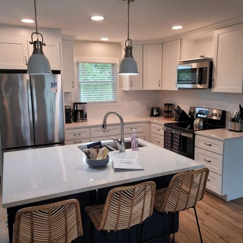 Overall:  the all-new kitchen with great new appliances!