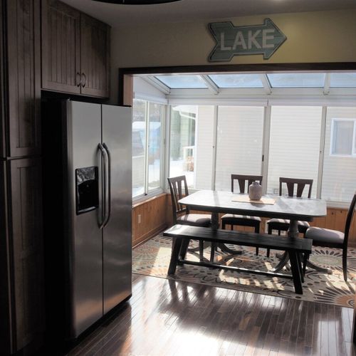 Kitchen:  large and convenient with all appliances!