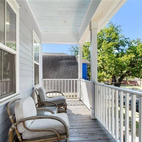 Breezy covered balcony — sip your morning coffee while taking in the fresh air.