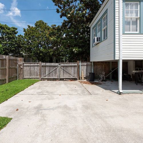 Gated off street parking for 2-3 cars